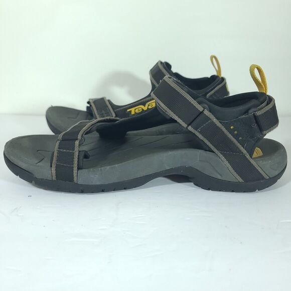 TEVA Mens Size 9 Fisherman Sport Hiking Sandal Shoc Pad Walking Shoe Black 4141 main image 5
